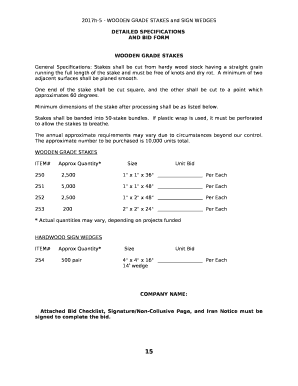 WOODEN GRADE STAKES