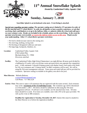 11th Annual Snowflake Splash
