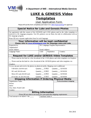 LUKE & GENESIS Video Templates