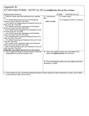 Check the contract name these qualifications are submitted for: