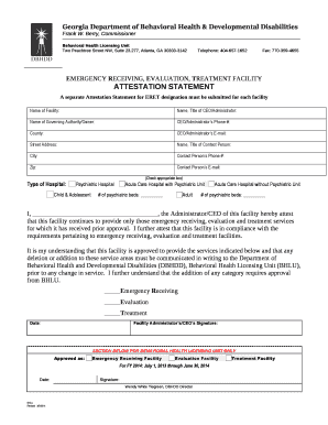 EMERGENCY RECEIVING, EVALUATION, TREATMENT FACILITY