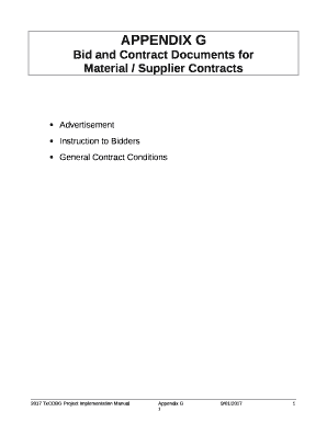 Material / Supplier Contracts