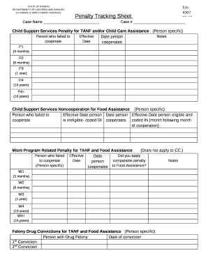 Penalty sheet template