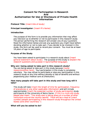 Authorization for Use or Disclosure of Private Health Information