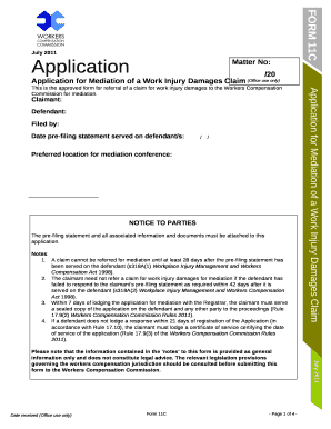 Date pre-filing statement served on defendant/s: