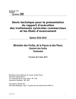 Remplissable des traitements sylvicoles commerciaux et les tats davancement