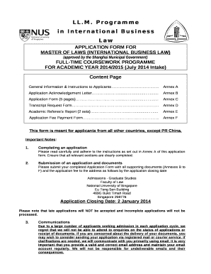 Application Form (5 pages)