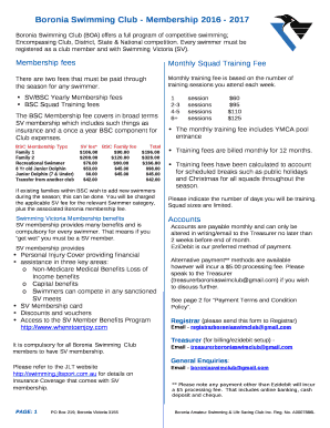 Boronia Swimming Club (BOA) offers a full program of competitive swimming;