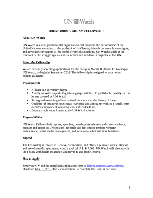 ABRAM FELLOWSHIP