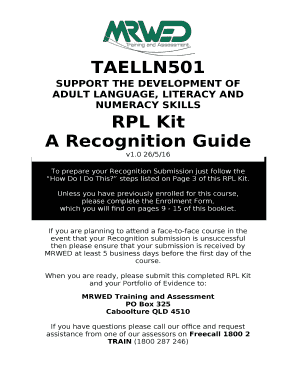 Please complete the Enrolment Form,