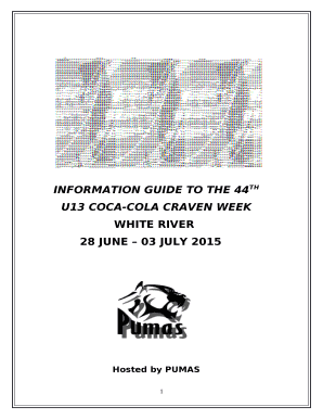 INFORMATION GUIDE TO THE 44TH