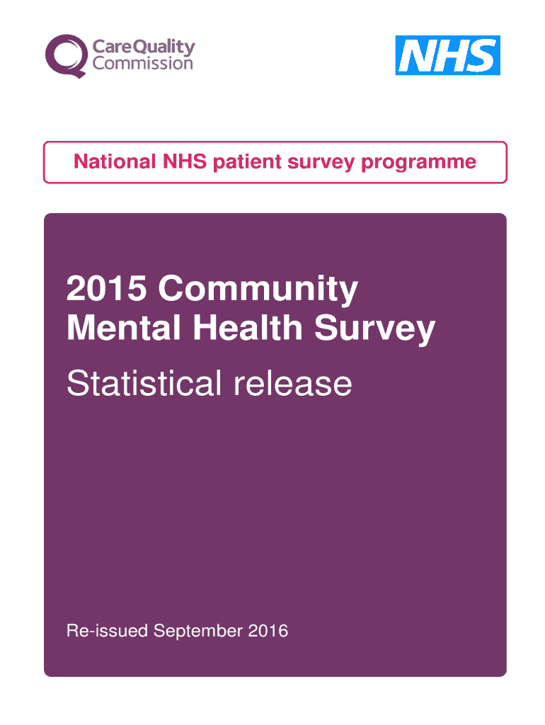 Fillable Online About the Community Mental Health Survey Fax Email ...
