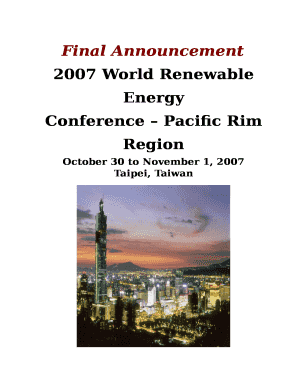 Conference Pacific Rim Region