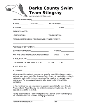 Darke County Swim