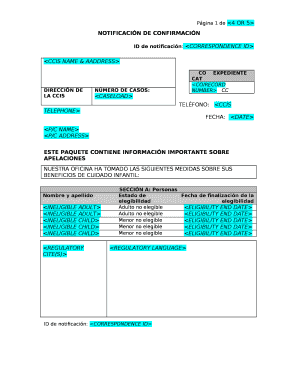 Pgina 1 deNOTIFICACIN DE CONFIRMACIN ID de ...