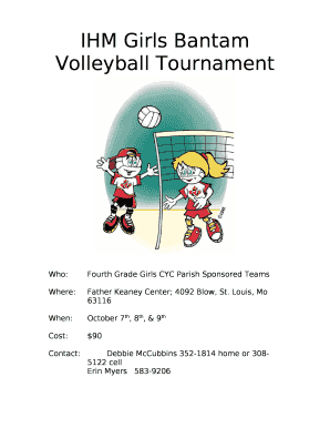 IHM Girls Bantam Volleyball Tournament