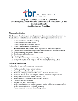 REQUEST FOR QUOTATION (RFQ) 18-0009