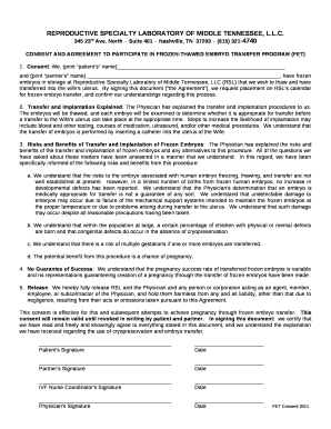 REPRODUCTIVE SPECIALTY LABORATORY OF MIDDLE TENNESSEE, L