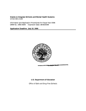 Information and Application Procedures for Fiscal Year 2006