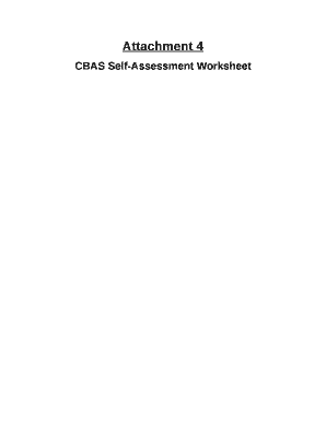CBAS Self-Assessment Worksheet