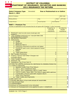 PART I Premium Tax