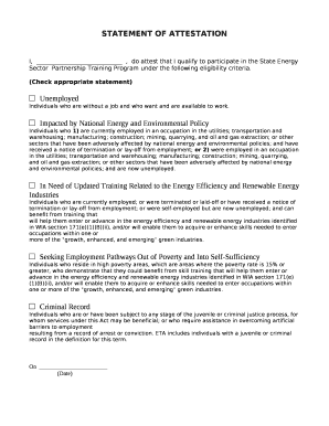 I,,do attest that I qualify to participate in the State Energy SectorPartnership Training Program under the following eligibility criteria
