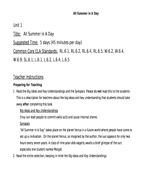 Common Core ELA Standards:RL