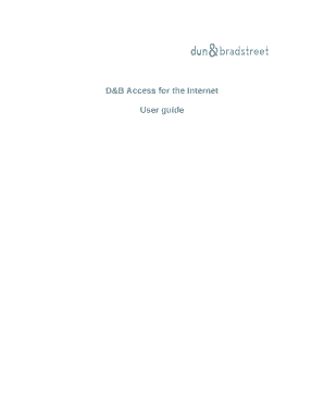 D&B Access for the Internet