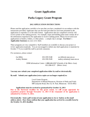 Parks Legacy Grant Program