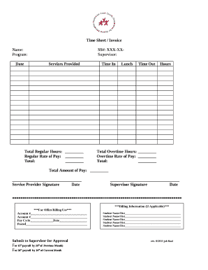 Time Sheet / Invoice