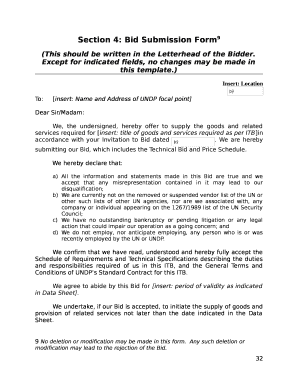 Invitation to Bid (ITB) - UNDP Procurement Notices