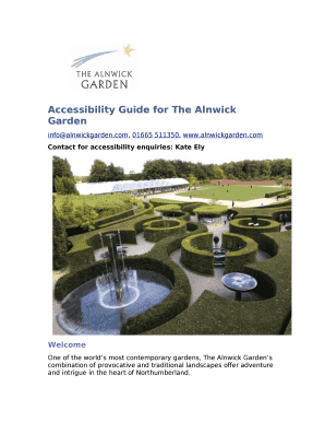 Accessibility Guide for The Alnwick Garden
