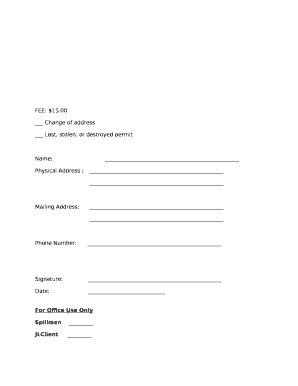 Lost, stolen, or destroyed permit