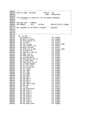 000020* COPYLIB NAME: IMCLMENCSYSTEM:IMS*