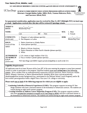 UC SAN DIEGO MOORES CANCER CENTER and SAN DIEGO STATE UNIVERSITYS