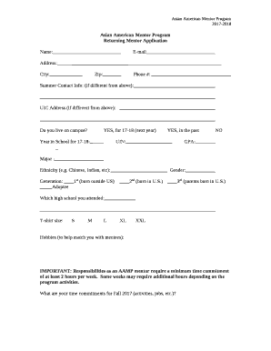 Asian American Mentor Program
