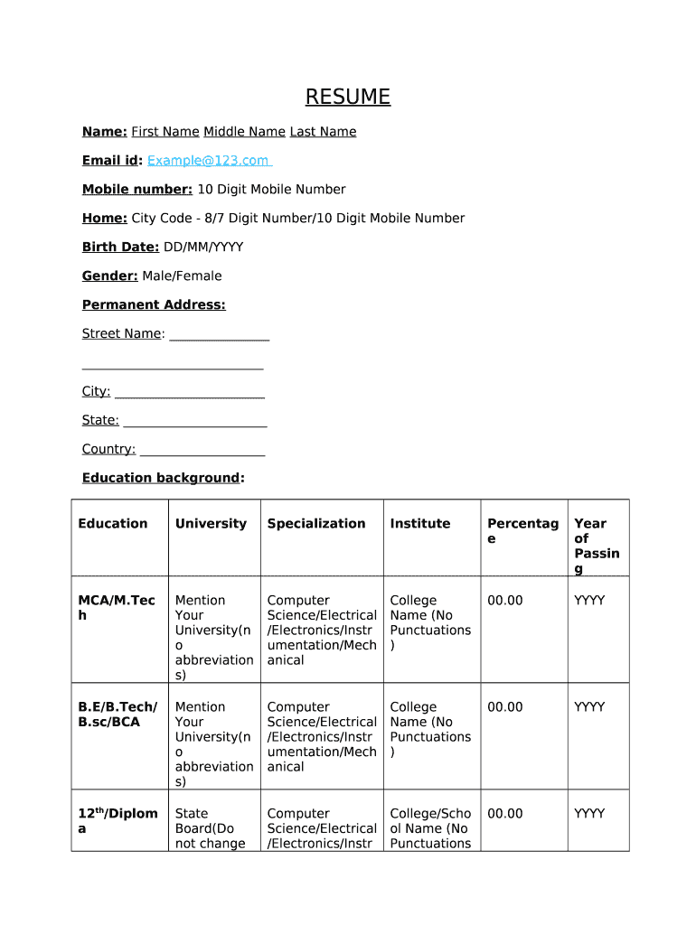 Form preview