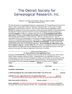 The Detroit Society for Genealogical Research, Inc