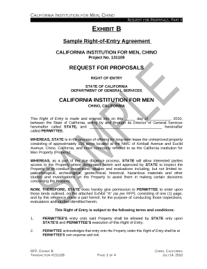 right of entry agreement template