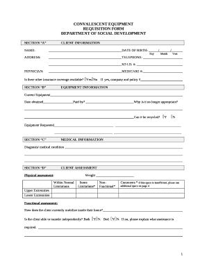 CONVALESCENT EQUIPMENT