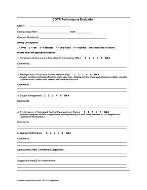 COTR Performance Evaluation