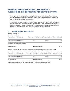 WELCOME TO THE COMMUNITY FOUNDATION OF UTAH