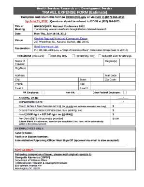 Complete and return this form to CIDERva
