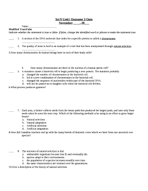 Sci 9 Unit1 Outcome 3 Quiz