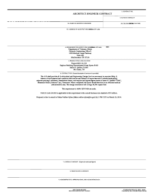 Architect-Engineer Services for
