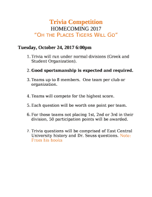 Trivia Competition