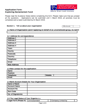 Exploring Sectarianism Fund