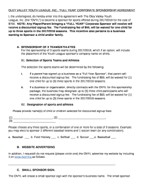 OLEY VALLEY YOUTH LEAGUE, INC