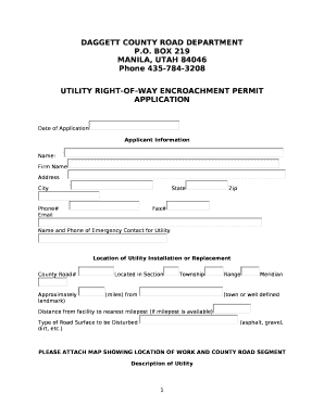DAGGETT COUNTY ROAD DEPARTMENT