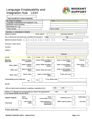 Language Employability and Integration HubLEIH
